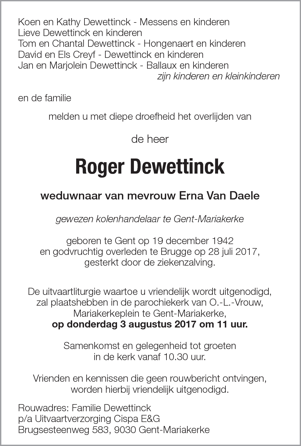 Roger Dewettinck