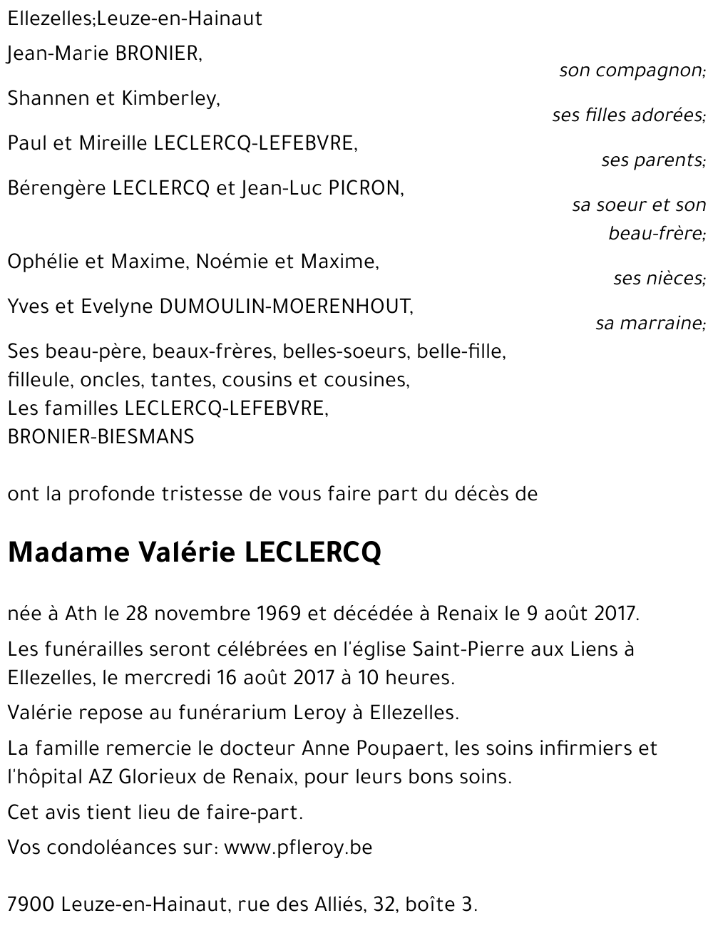 Valérie LECLERCQ