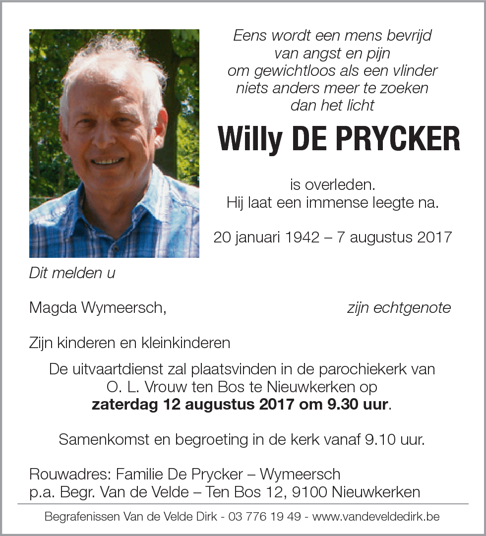 Willy De Prycker