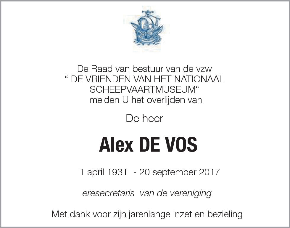Alex De Vos