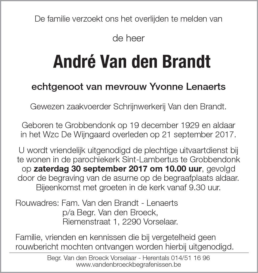 André Van den Brandt
