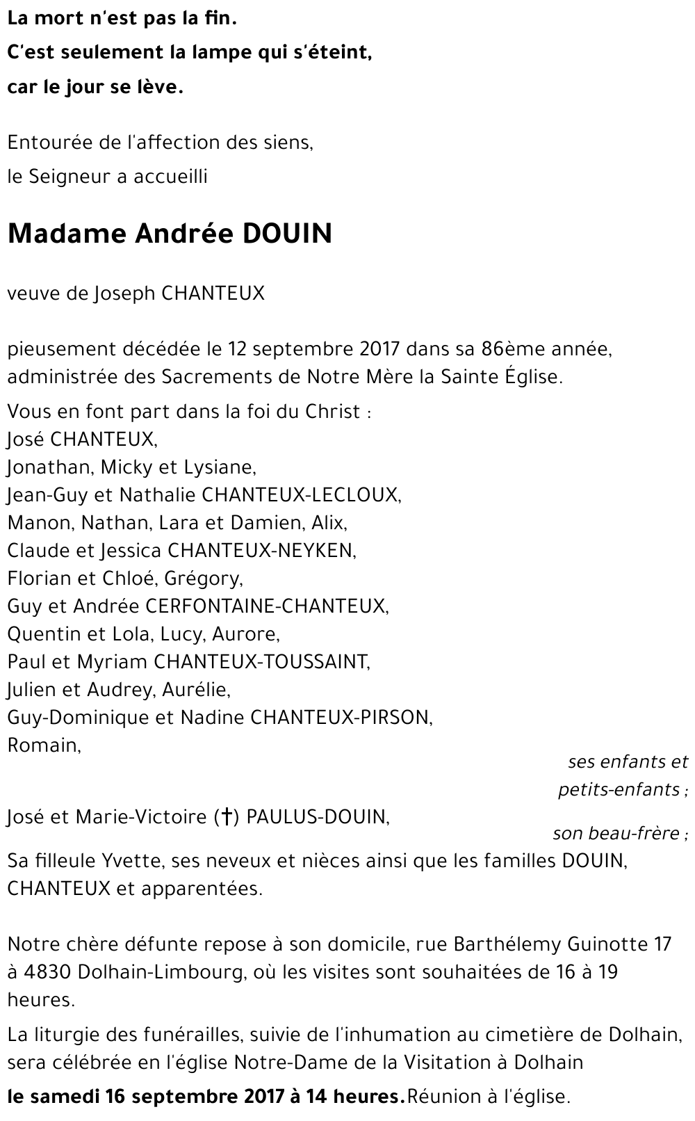 Andrée DOUIN