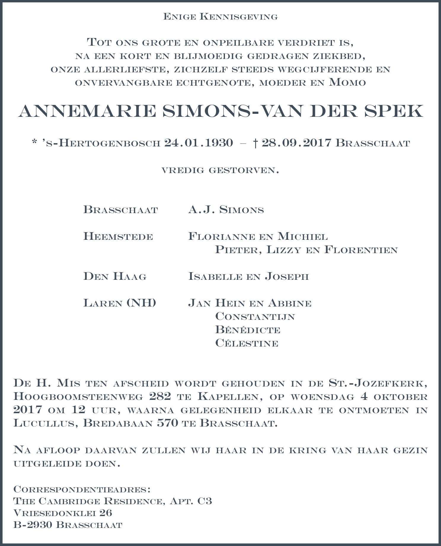 Anna Maria van der Spek