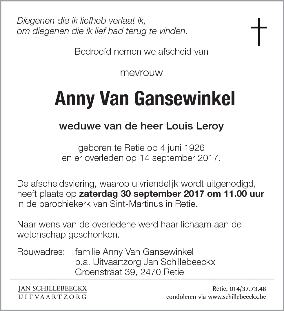 Anny Van Gansewinkel