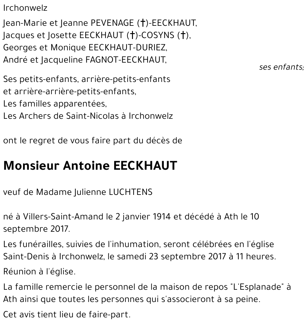 Antoine EECKHAUT