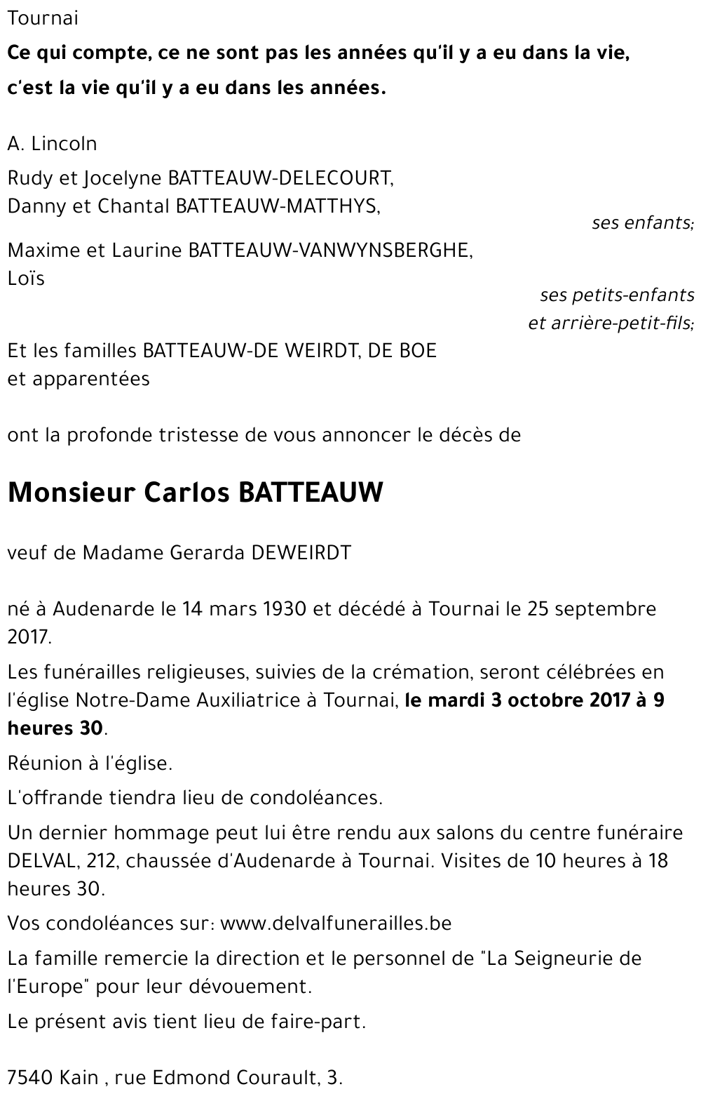 Carlos BATTEAUW