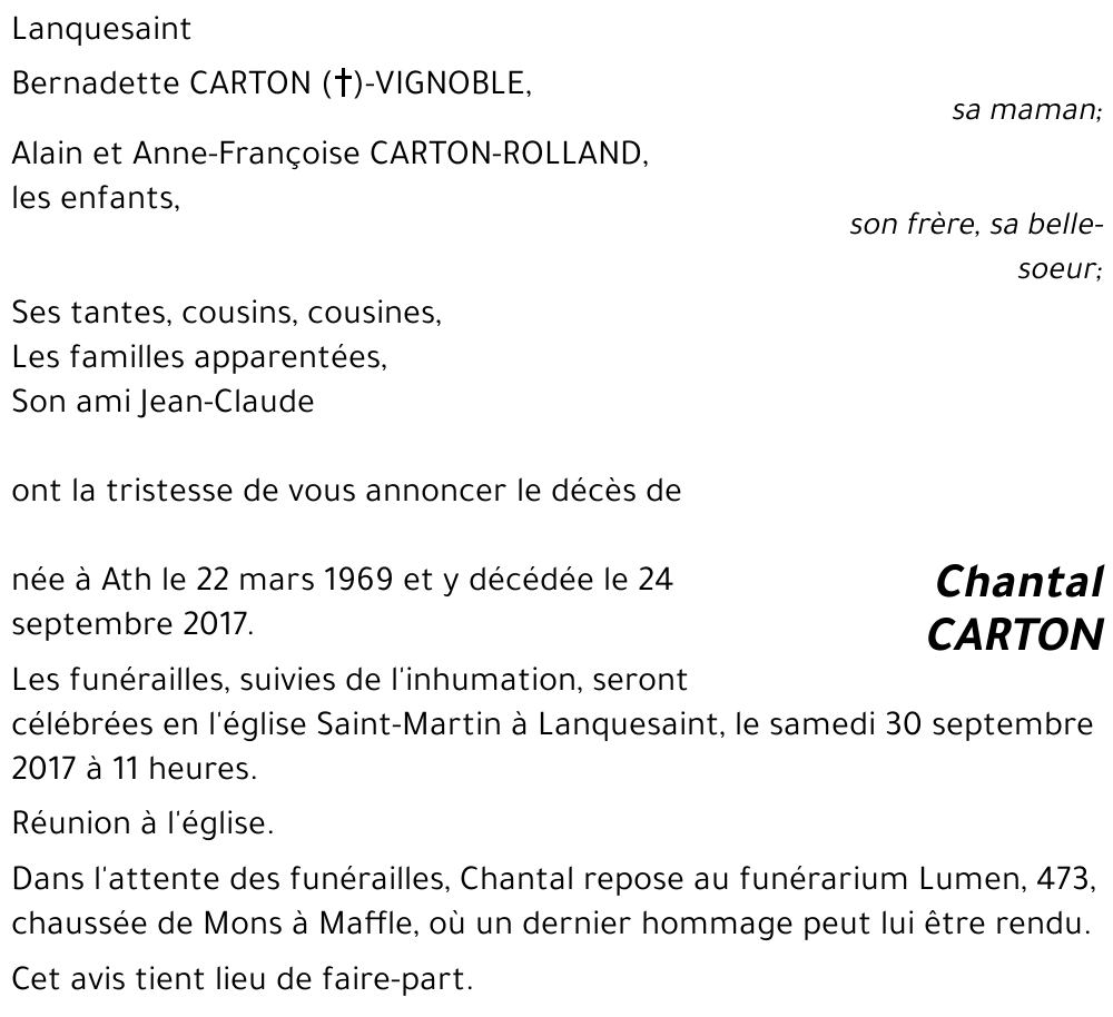 Chantal CARTON