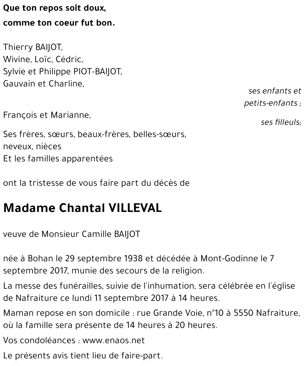 Chantal VILLEVAL