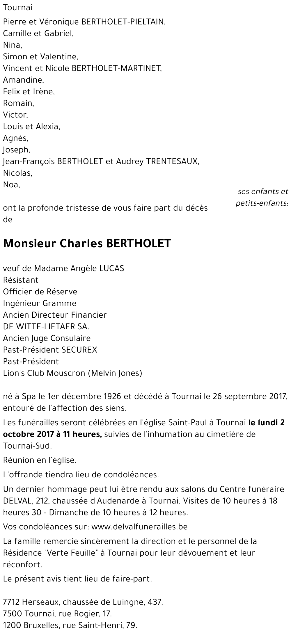 Charles BERTHOLET