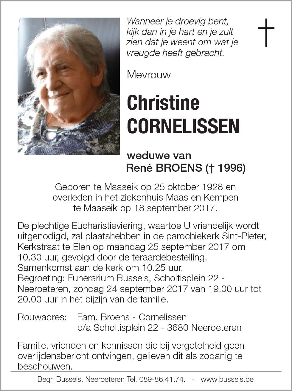 Christine CORNELISSEN