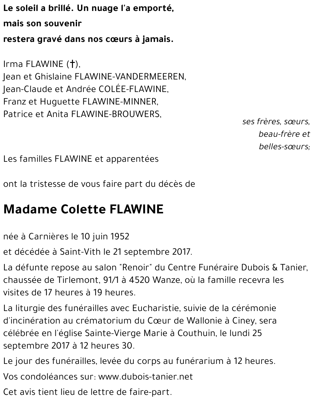 Colette FLAWINE