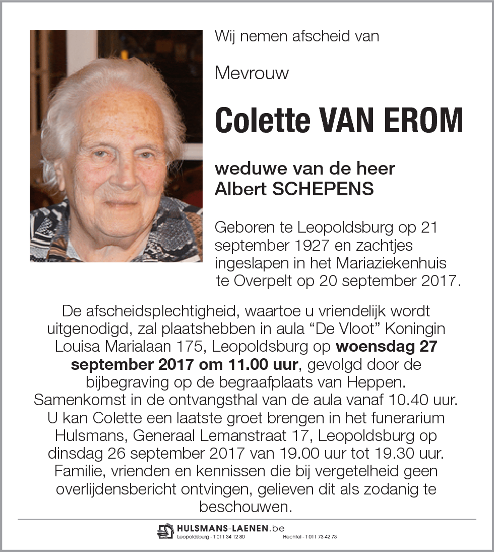 Colette Van Erom