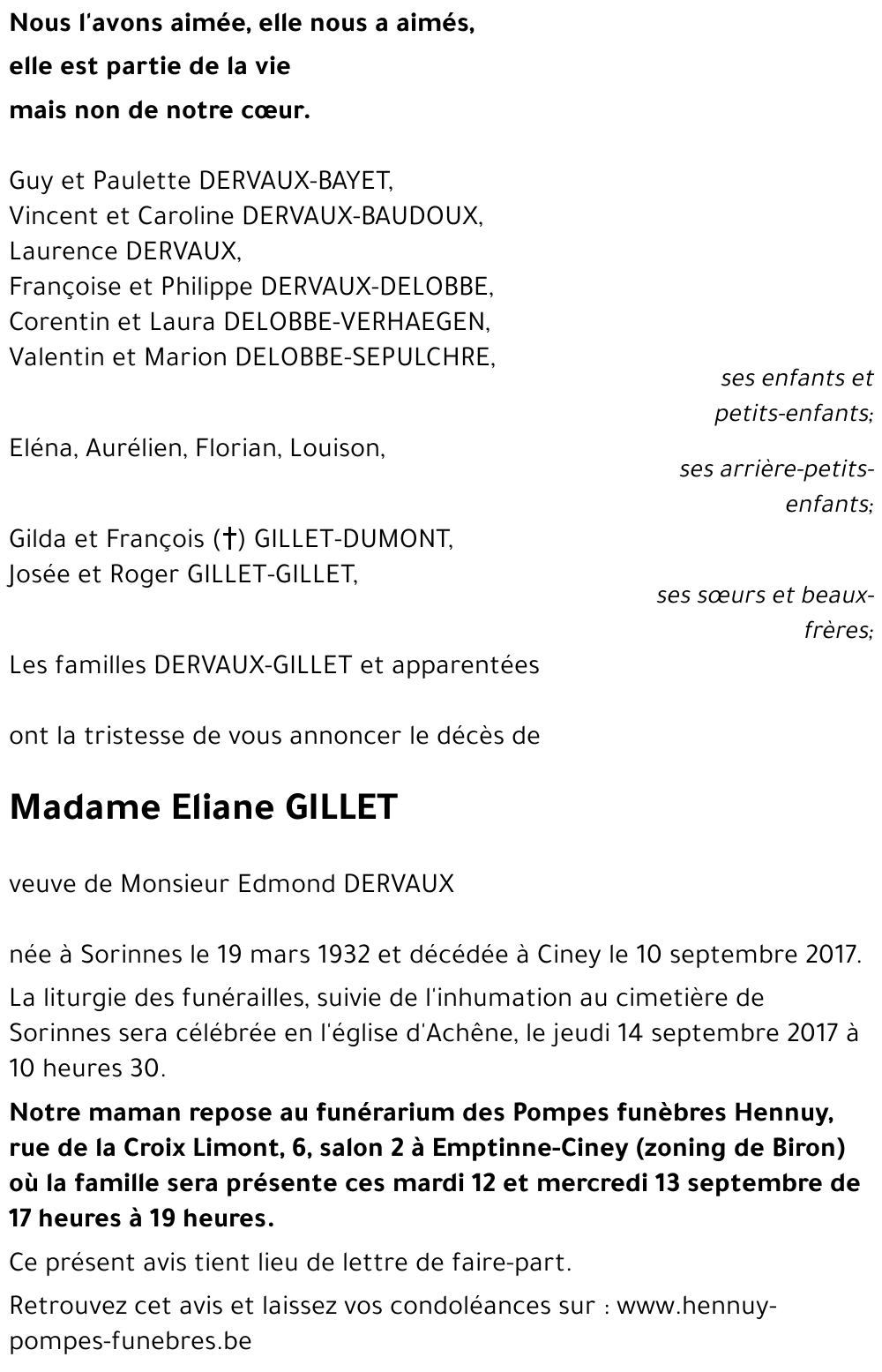 Eliane GILLET