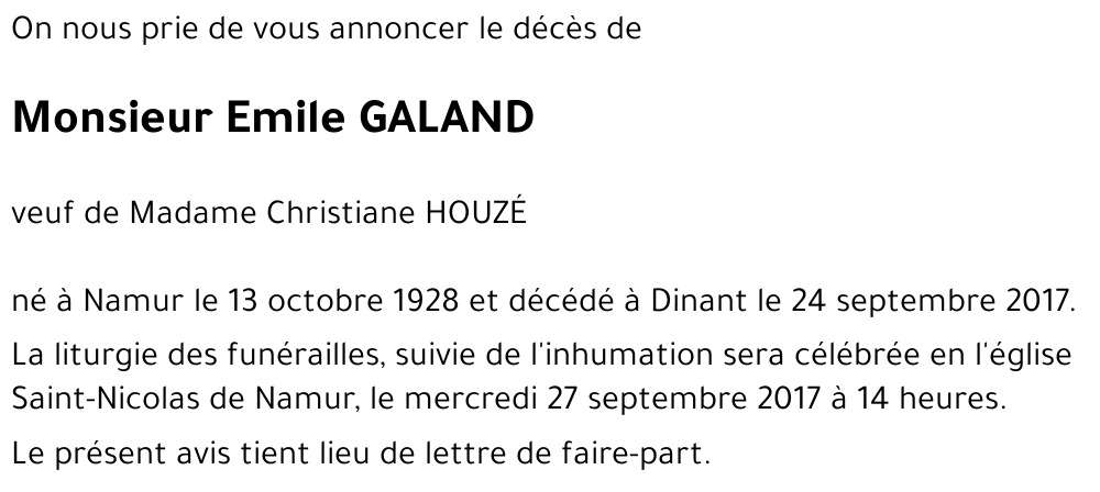 Emile GALAND