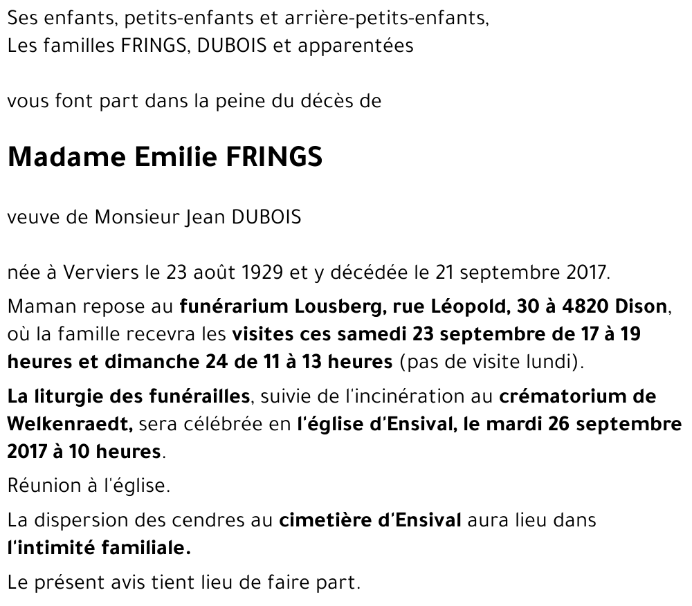 Emilie FRINGS