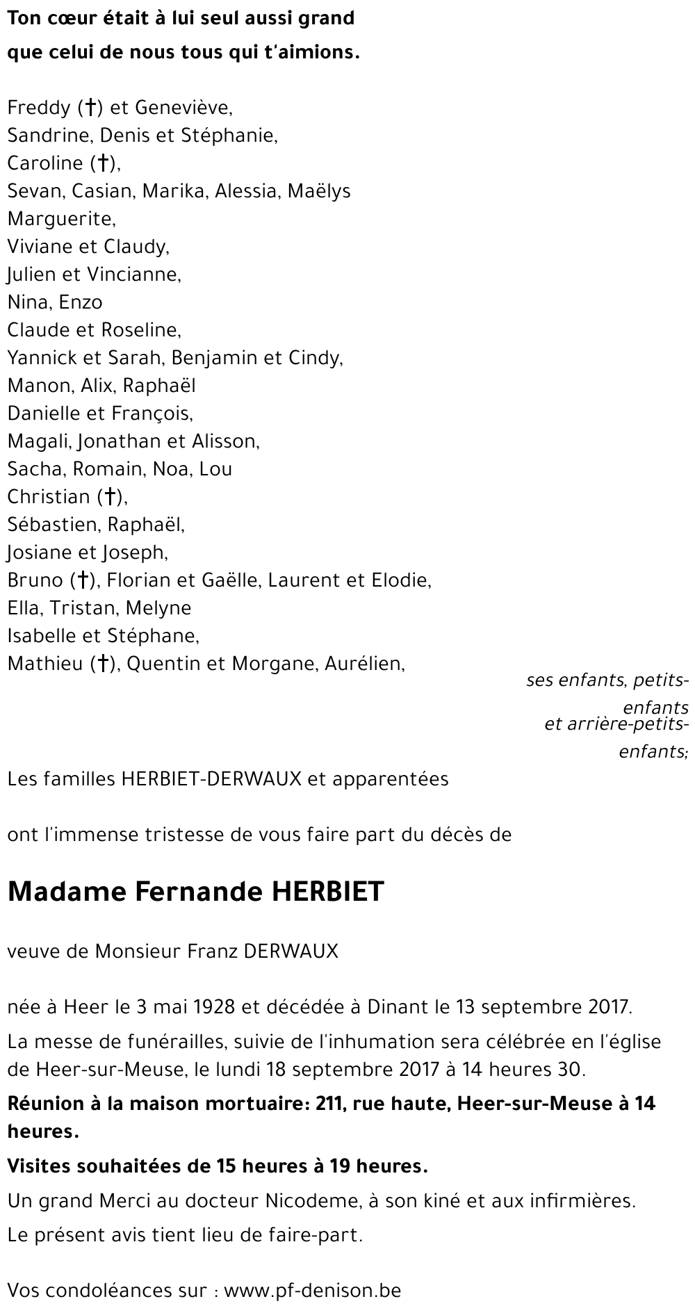 Fernande HERBIET