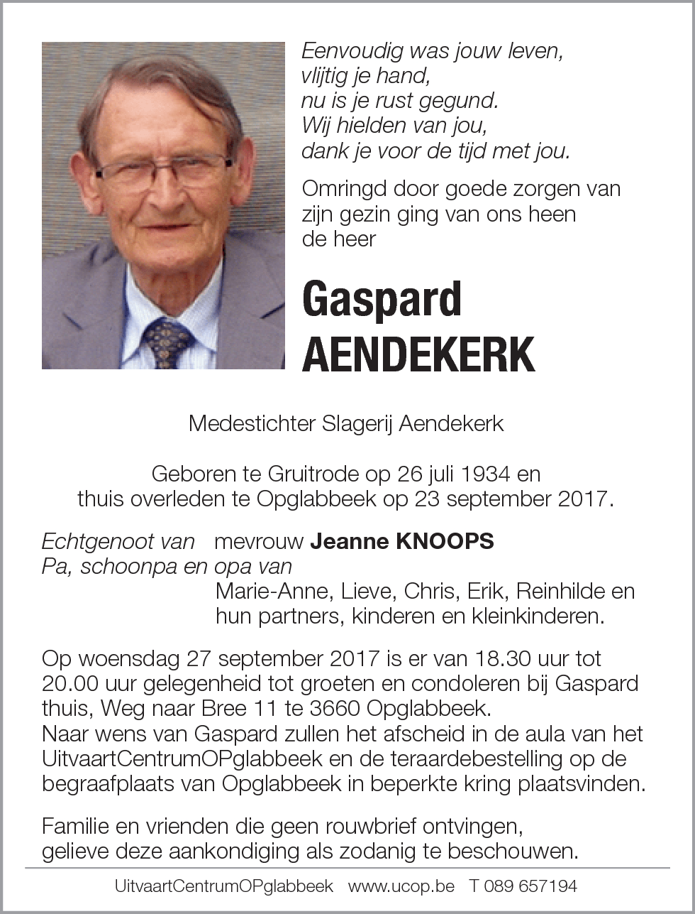 Gaspard Aendekerk