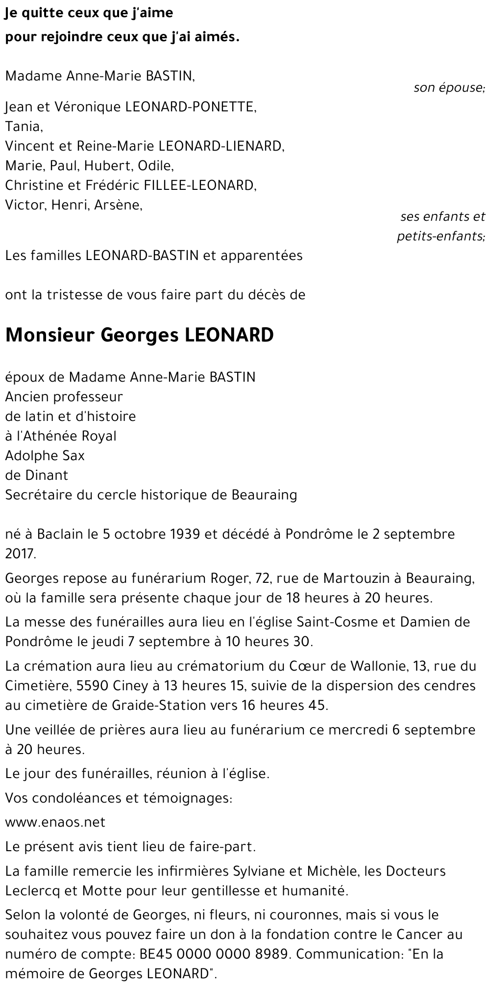 Georges LEONARD