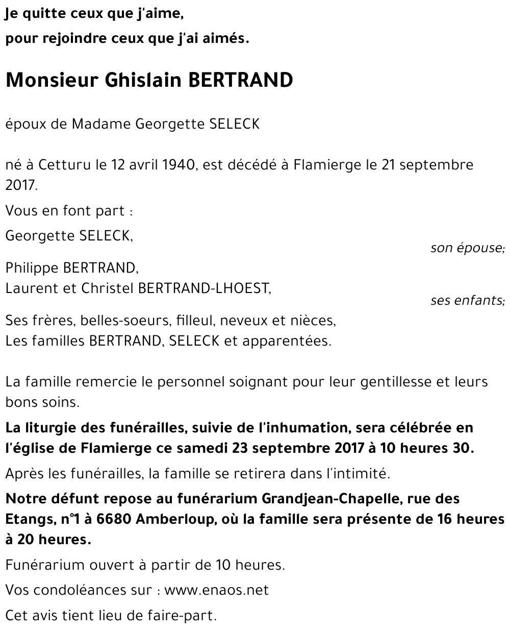 Ghislain BERTRAND