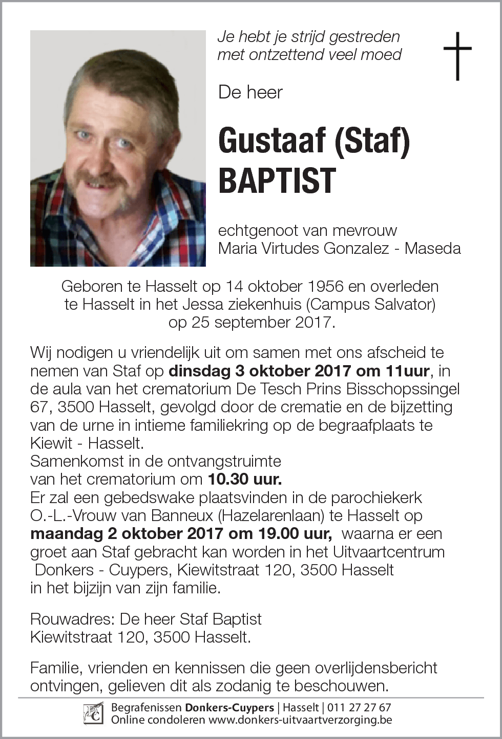 Gustaaf (Staf) Baptist