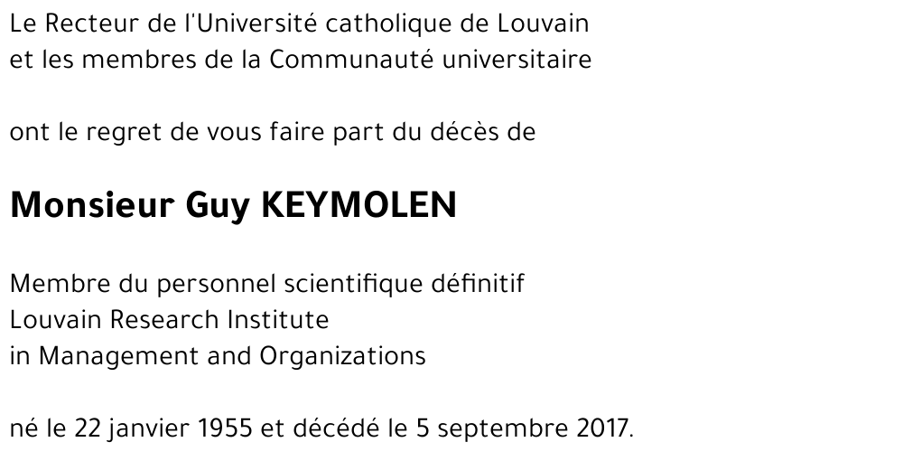 Guy KEYMOLEN