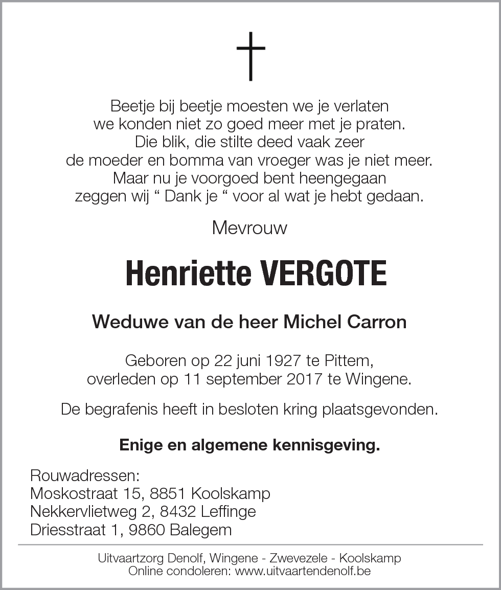 Henriette Vergote