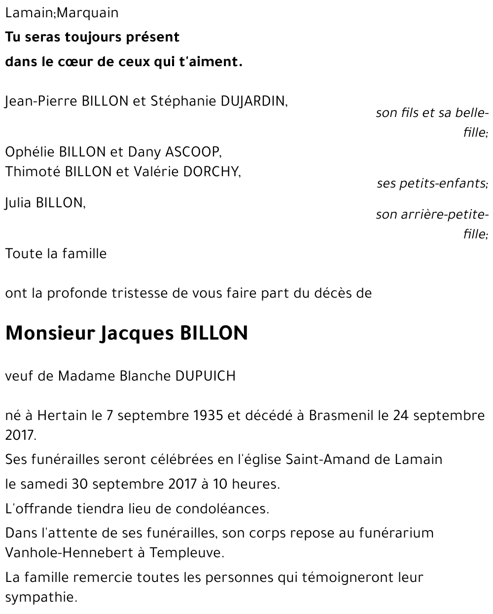 Jacques BILLON