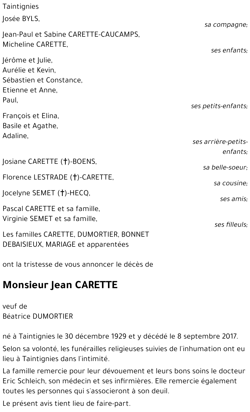 Jean CARETTE
