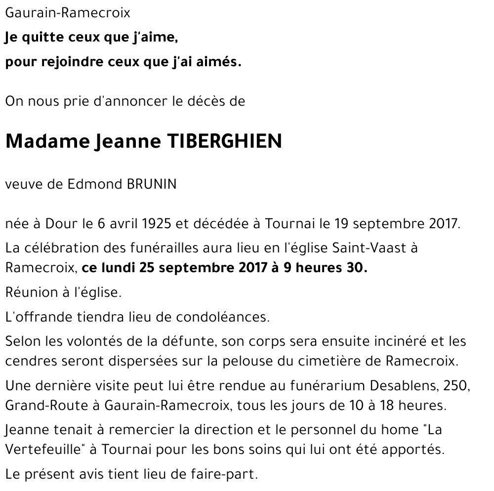 Jeanne TIBERGHIEN