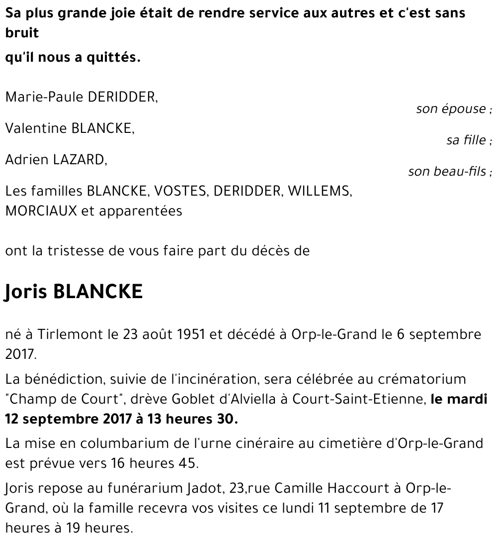 Joris BLANCKE