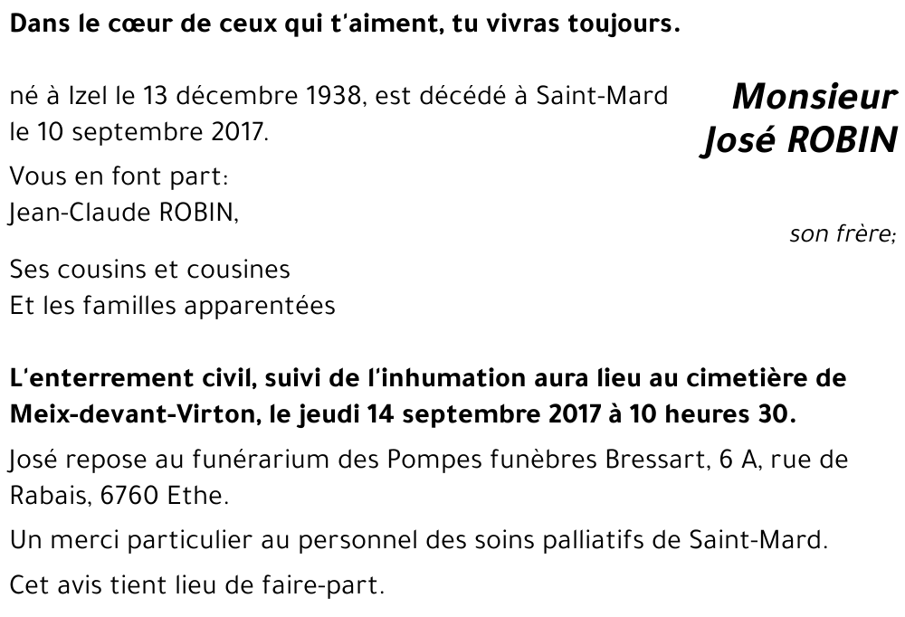 José ROBIN 