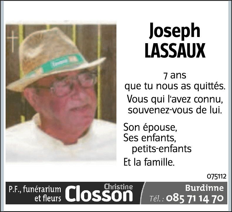 Joseph LASSAUX