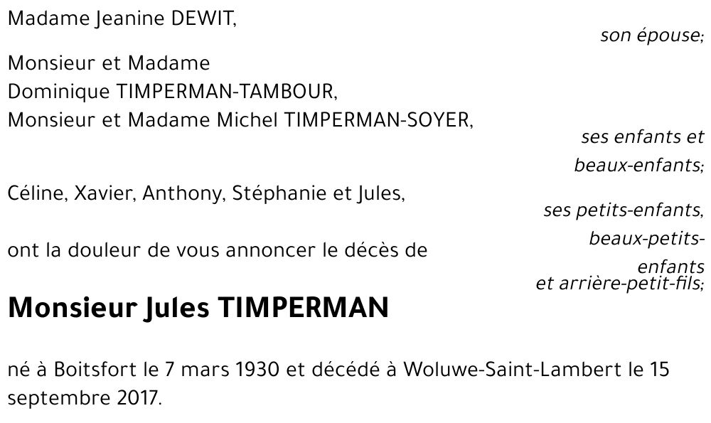 Jules TIMPERMAN