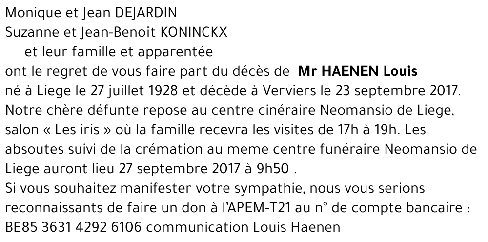 Louis HAENEN