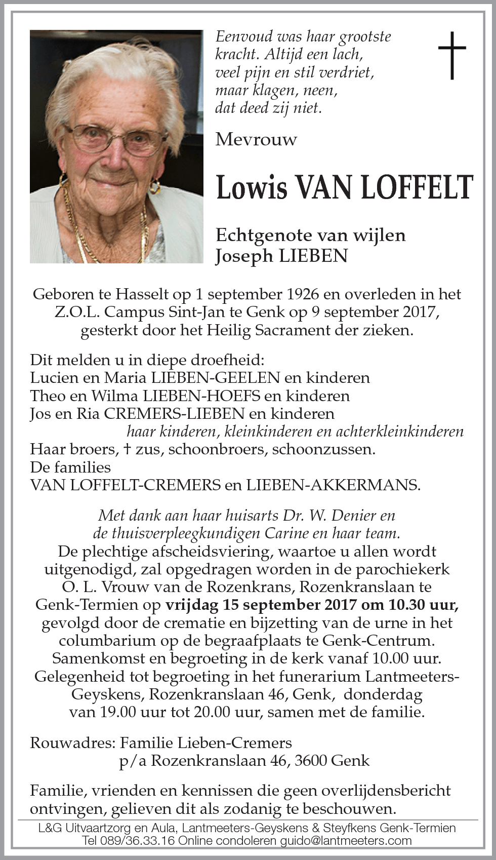 Lowis VAN LOFFELT