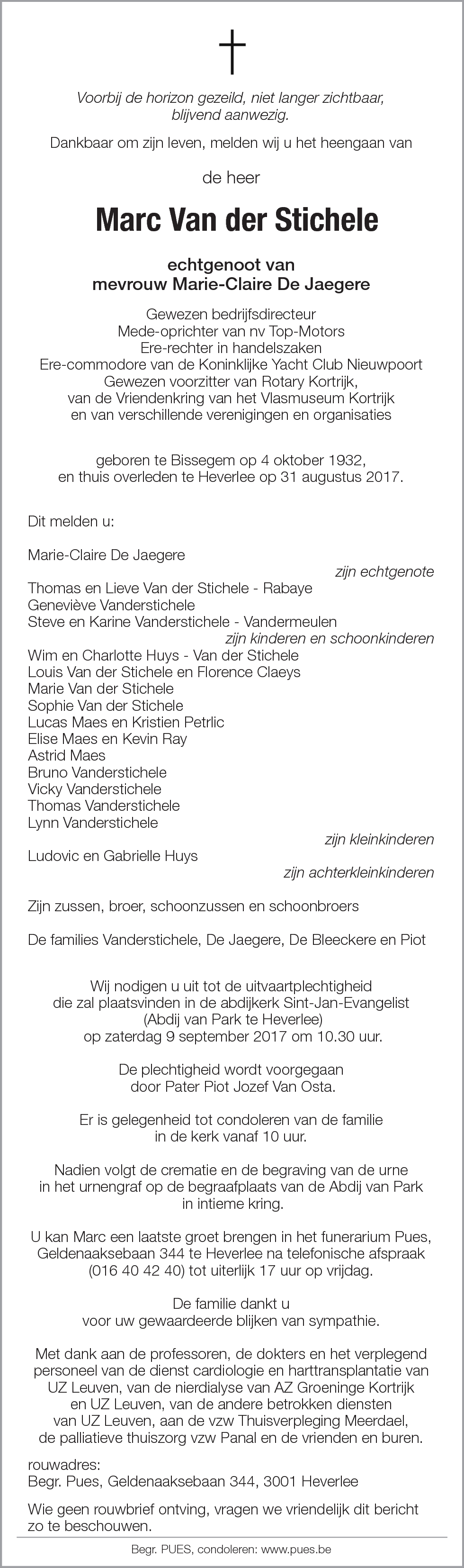 Marc Van der Stichele