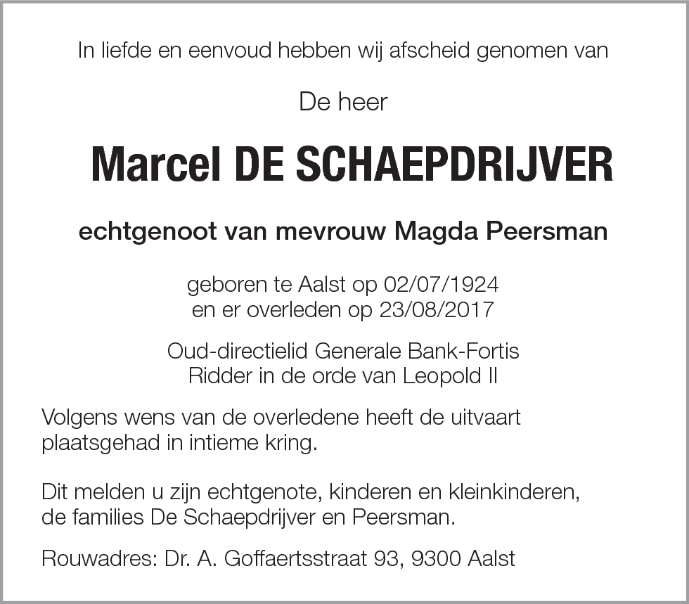 Marcel De Schaepdrijver