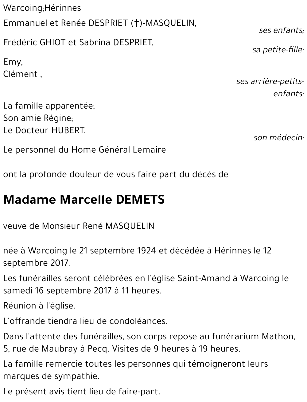 Marcelle DEMETS