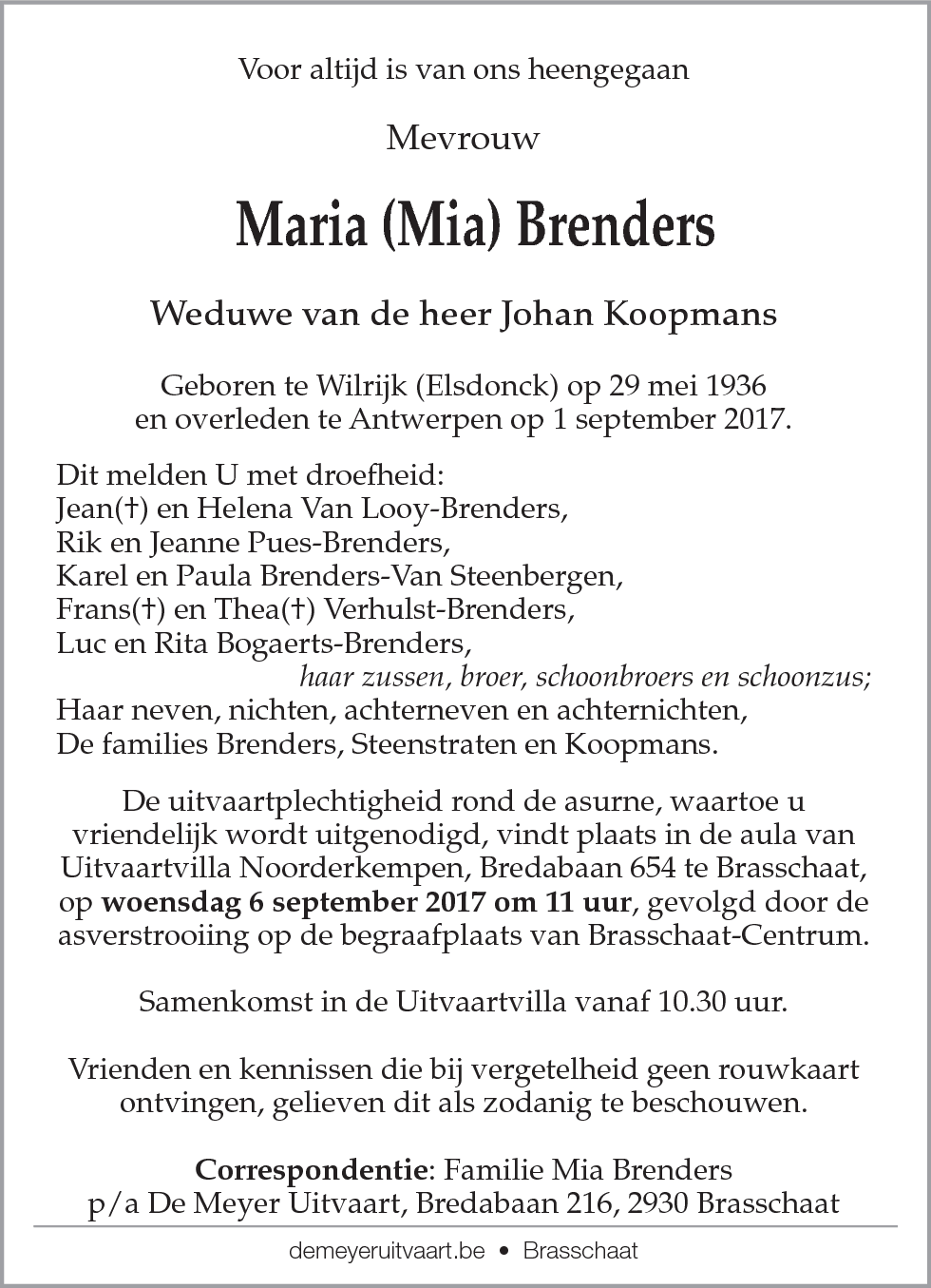 Maria Brenders