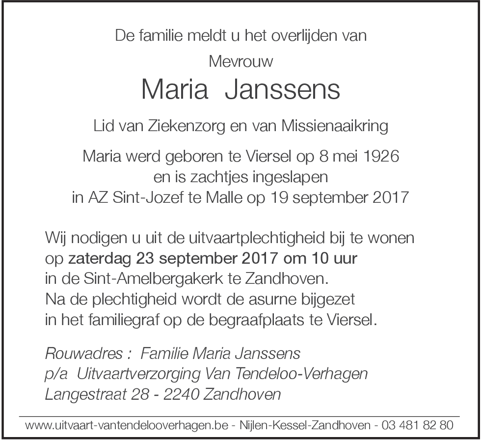 Maria Janssens