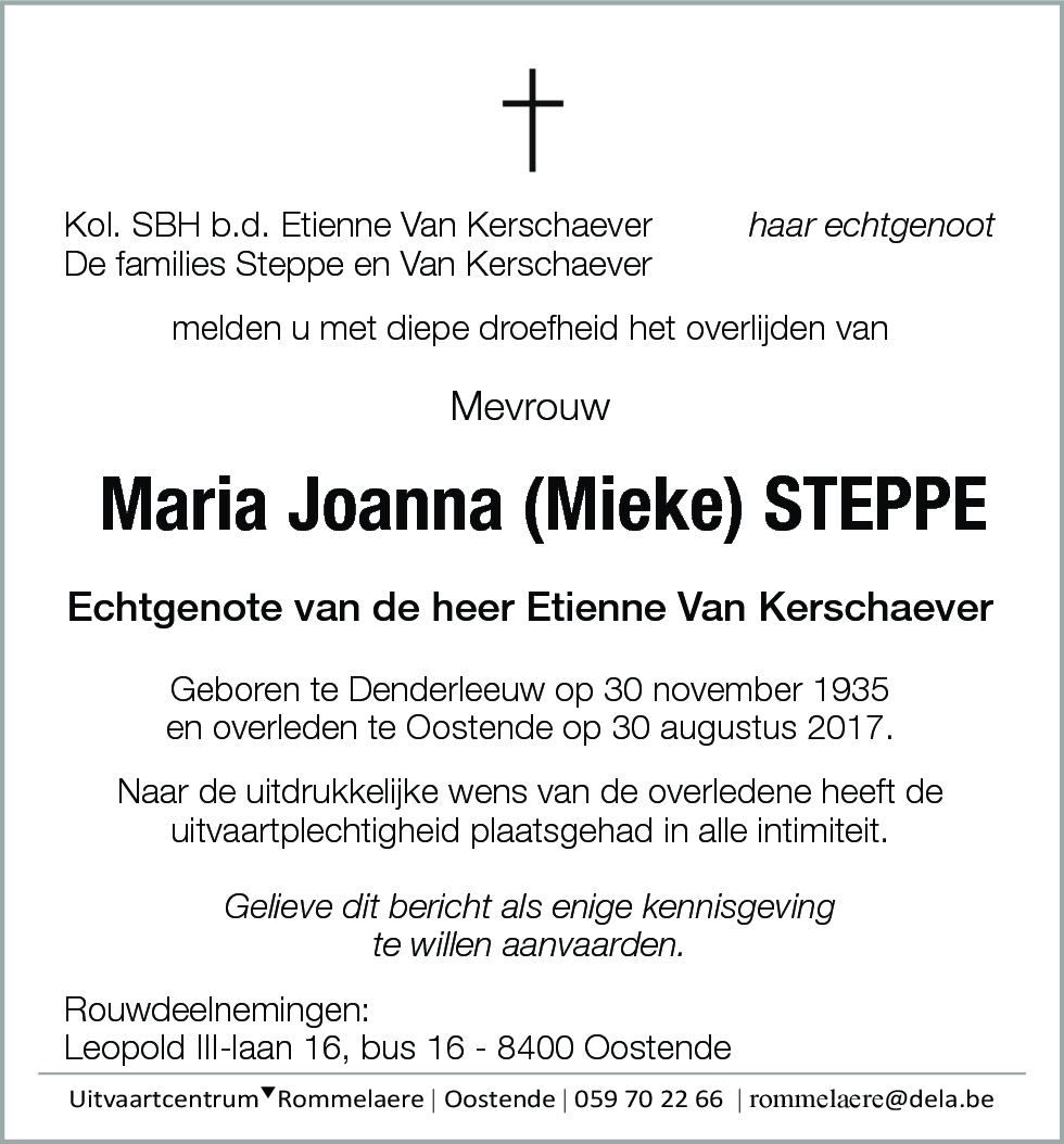 Maria Joanna Steppe