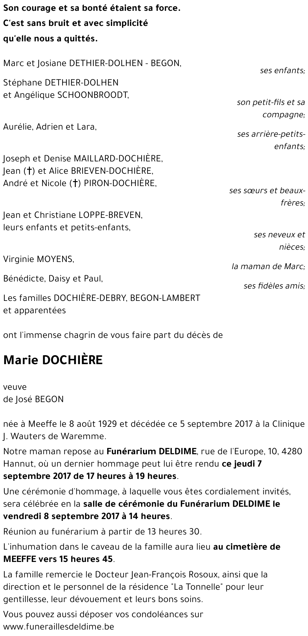 Marie DOCHIÈRE