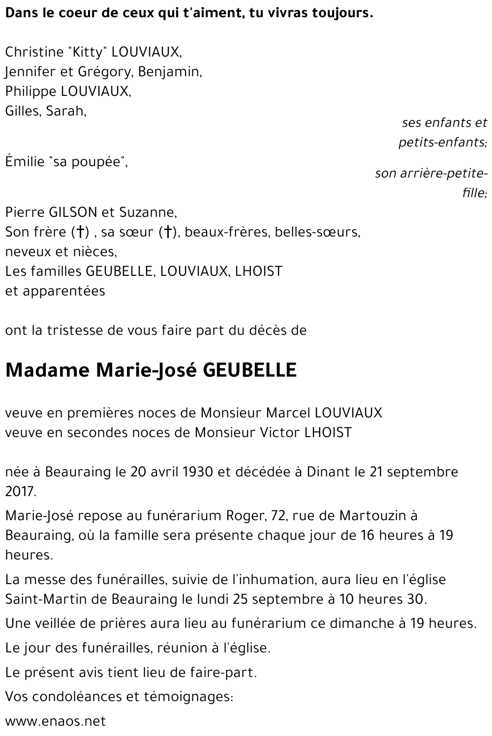 Marie-José GEUBELLE