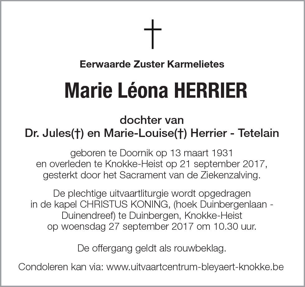 Marie Léona HERRIER