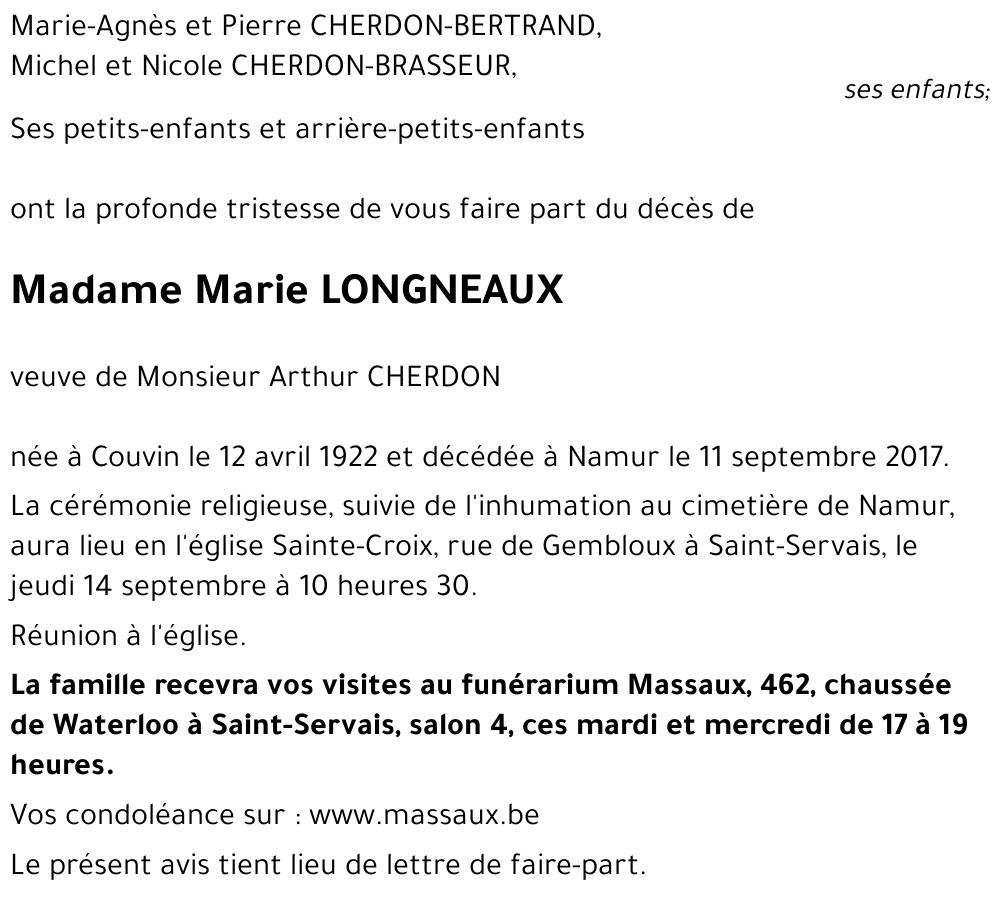 Marie LONGNEAUX