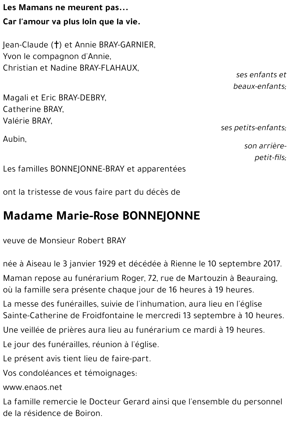 Marie-Rose BONNEJONNE