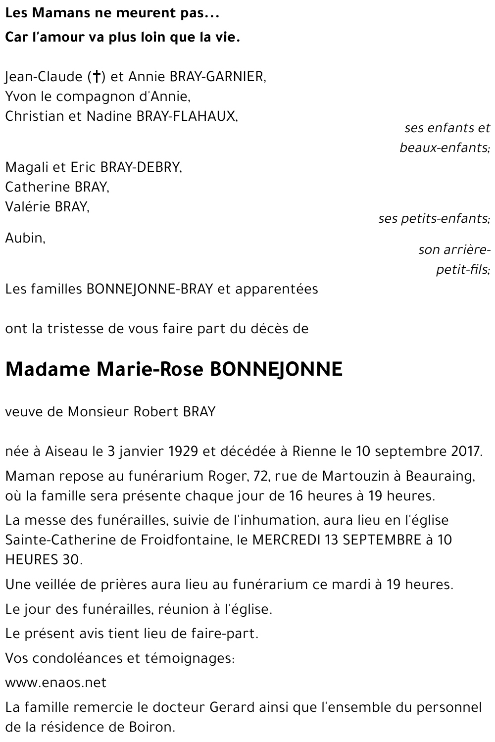 Marie-Rose BONNEJONNE