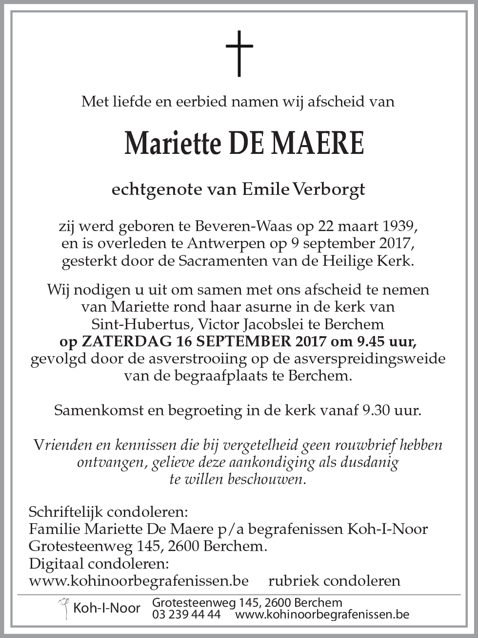 Mariette De Maere