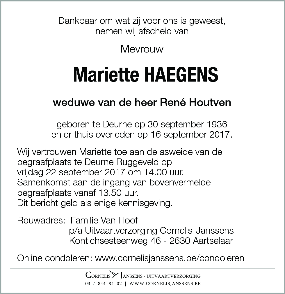 Mariette Haegens