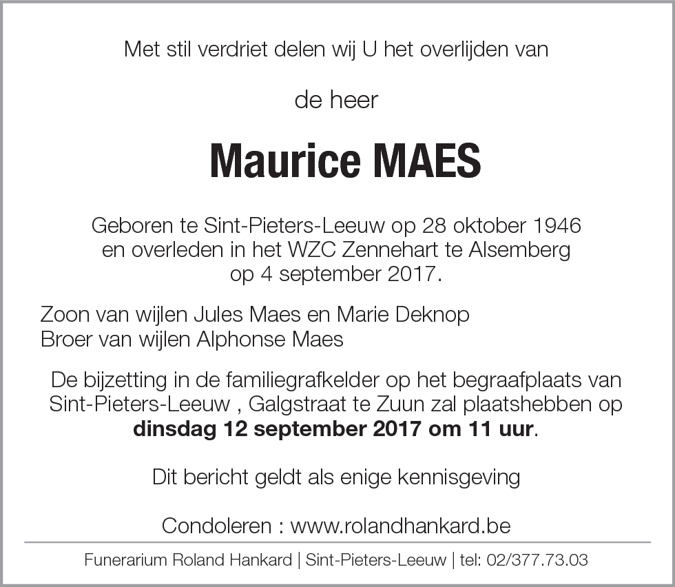 Maurice Maes